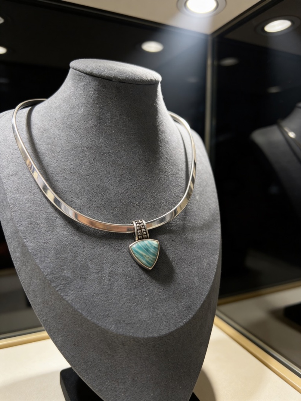 Amazonite Stone Pendant - Picture 3 of 3